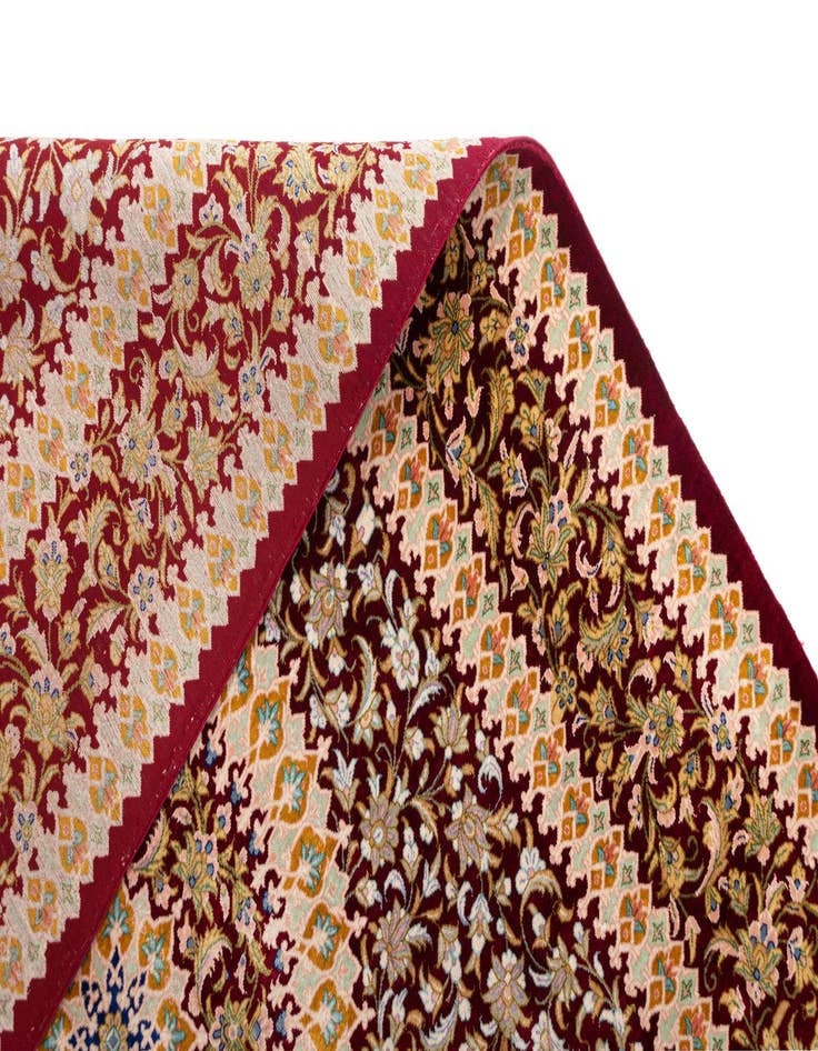 Detail image of  3' 3 x 5' 1 Ghom Silk Rug