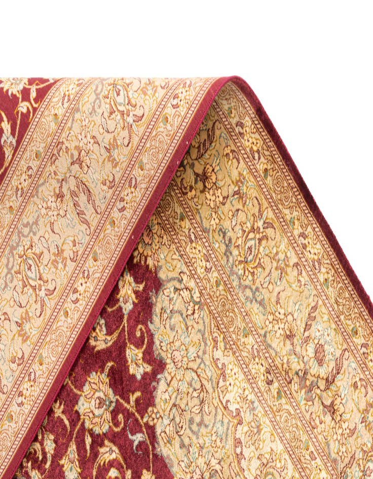 Detail image of  3' 4 x 4' 11 Ghom Silk Rug