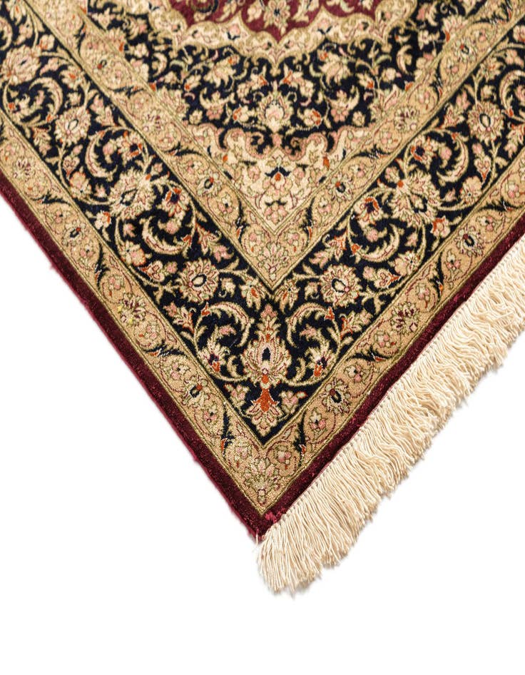 Detail image of  3' 3 x 5' Ghom Silk Rug