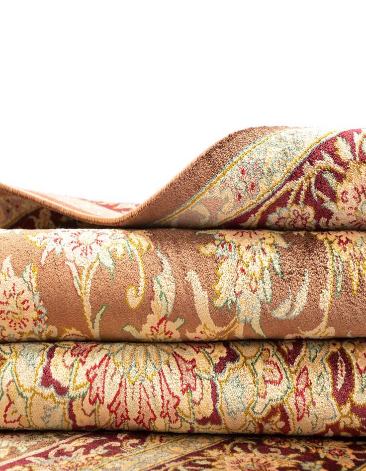 Detail image of  3' 3 x 4' 11 Ghom Silk Rug