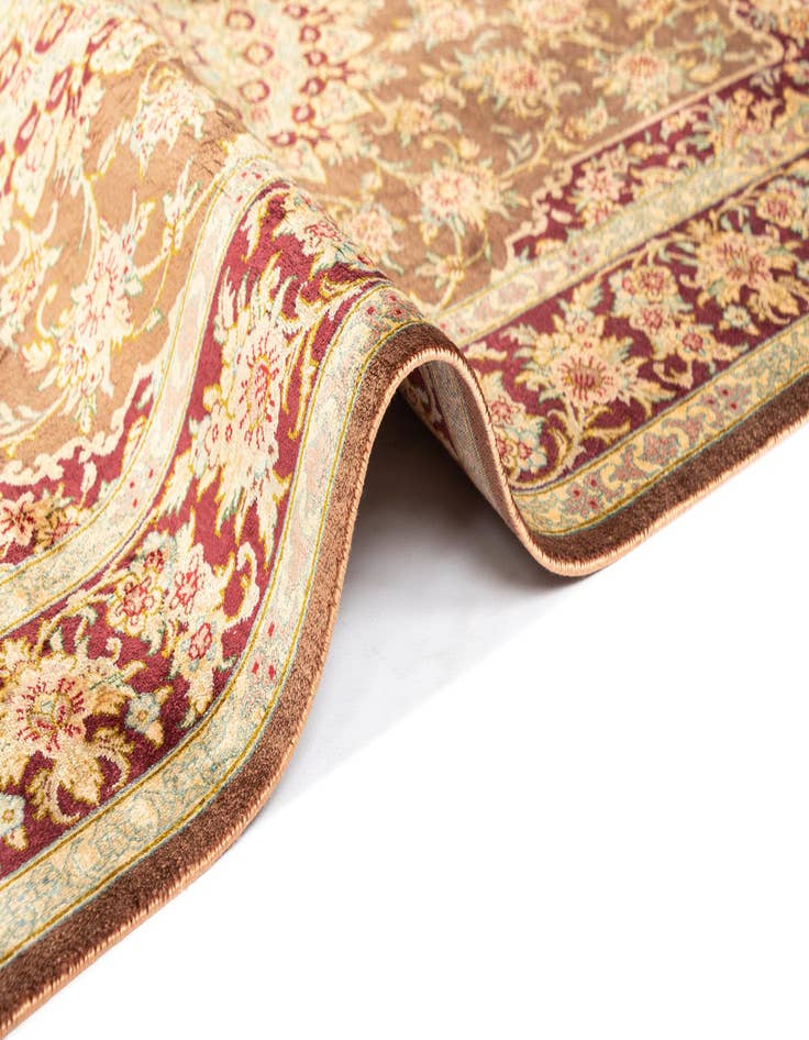 Detail image of  3' 3 x 4' 11 Ghom Silk Rug