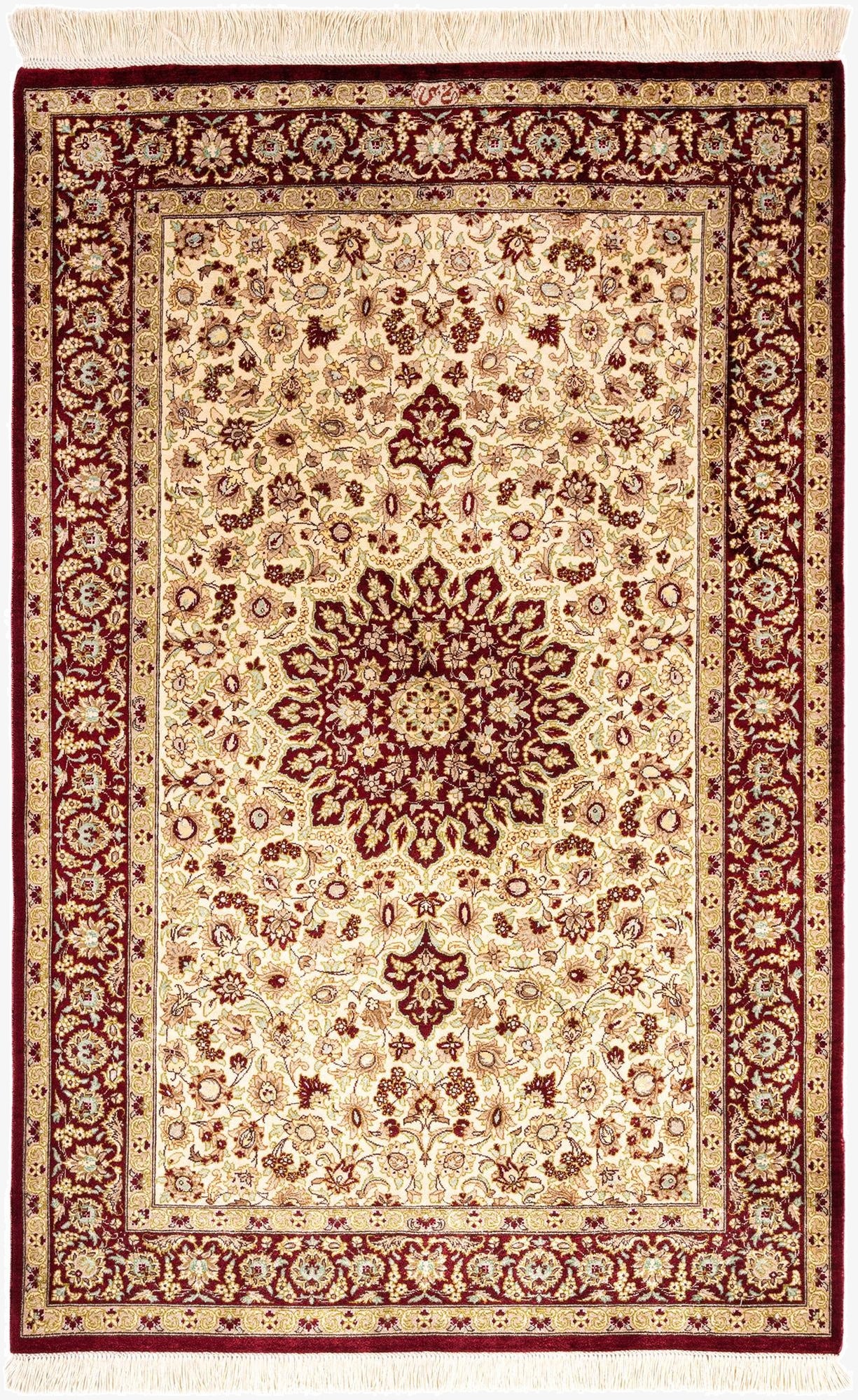  2' 7 x 3' 11 Ghom Silk Rug