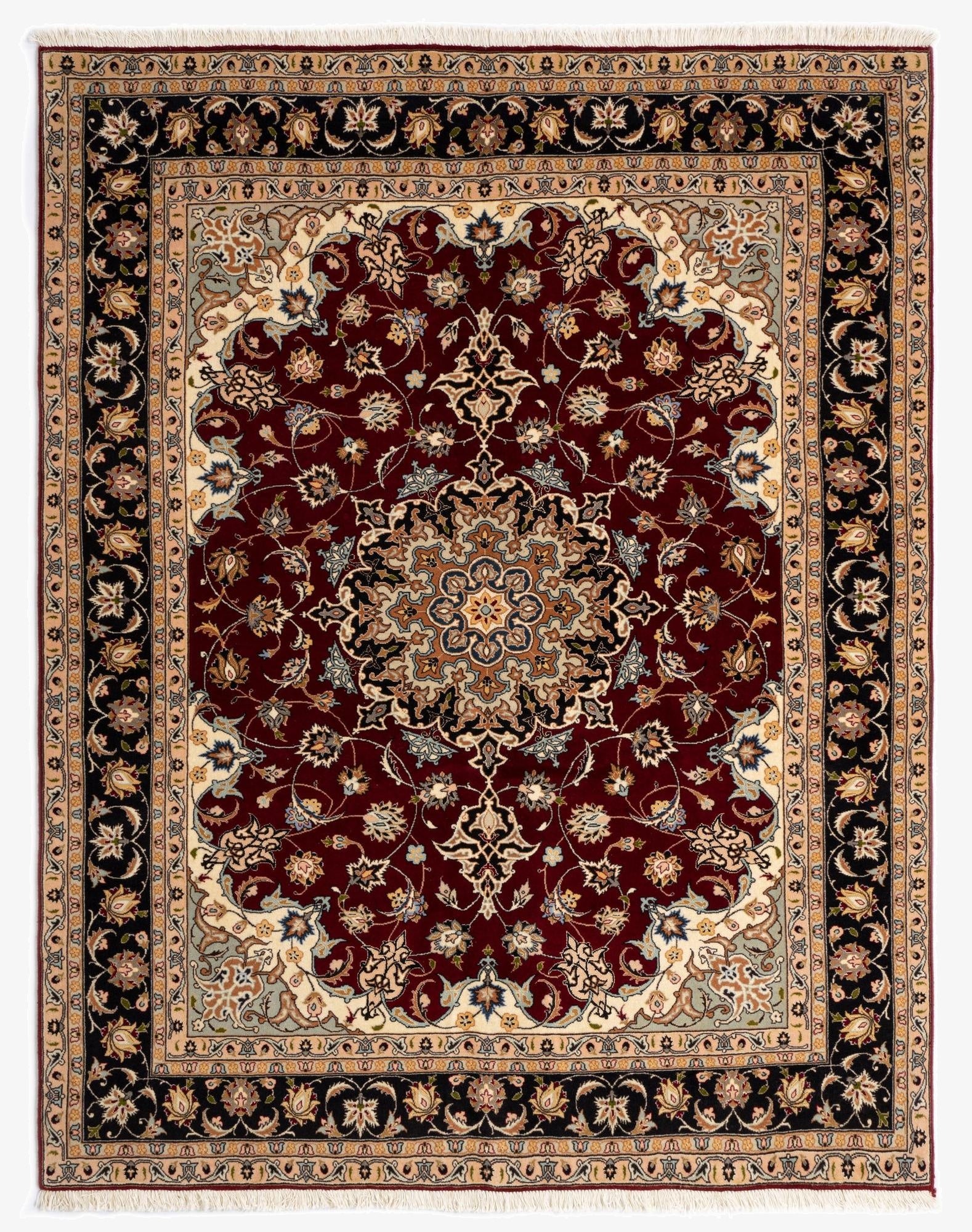  5' 1 x 6' 6 Tabriz Rug