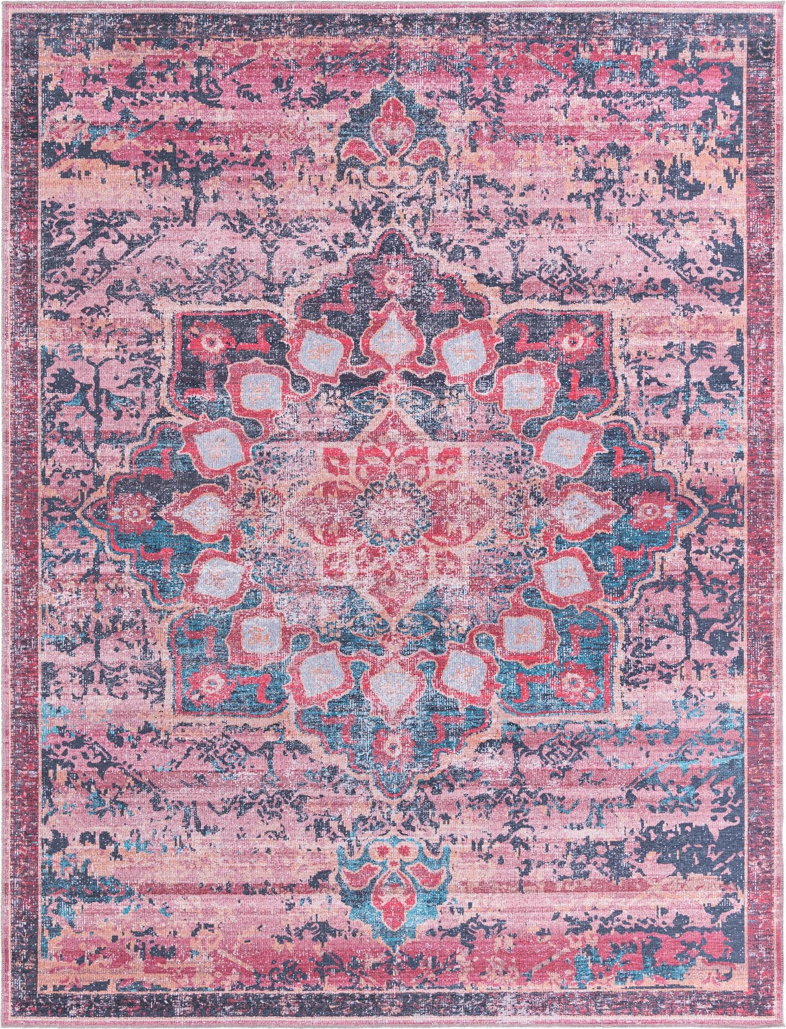  9' 2 x 12'  Washable Francesca Rug