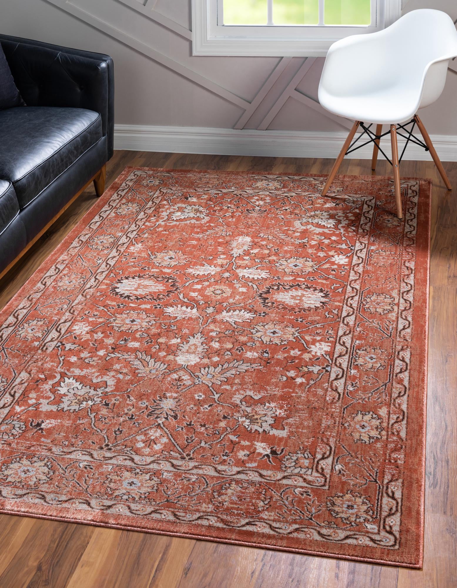 Brick Red 6' x 9' Dahlia Rug | Rugs.com