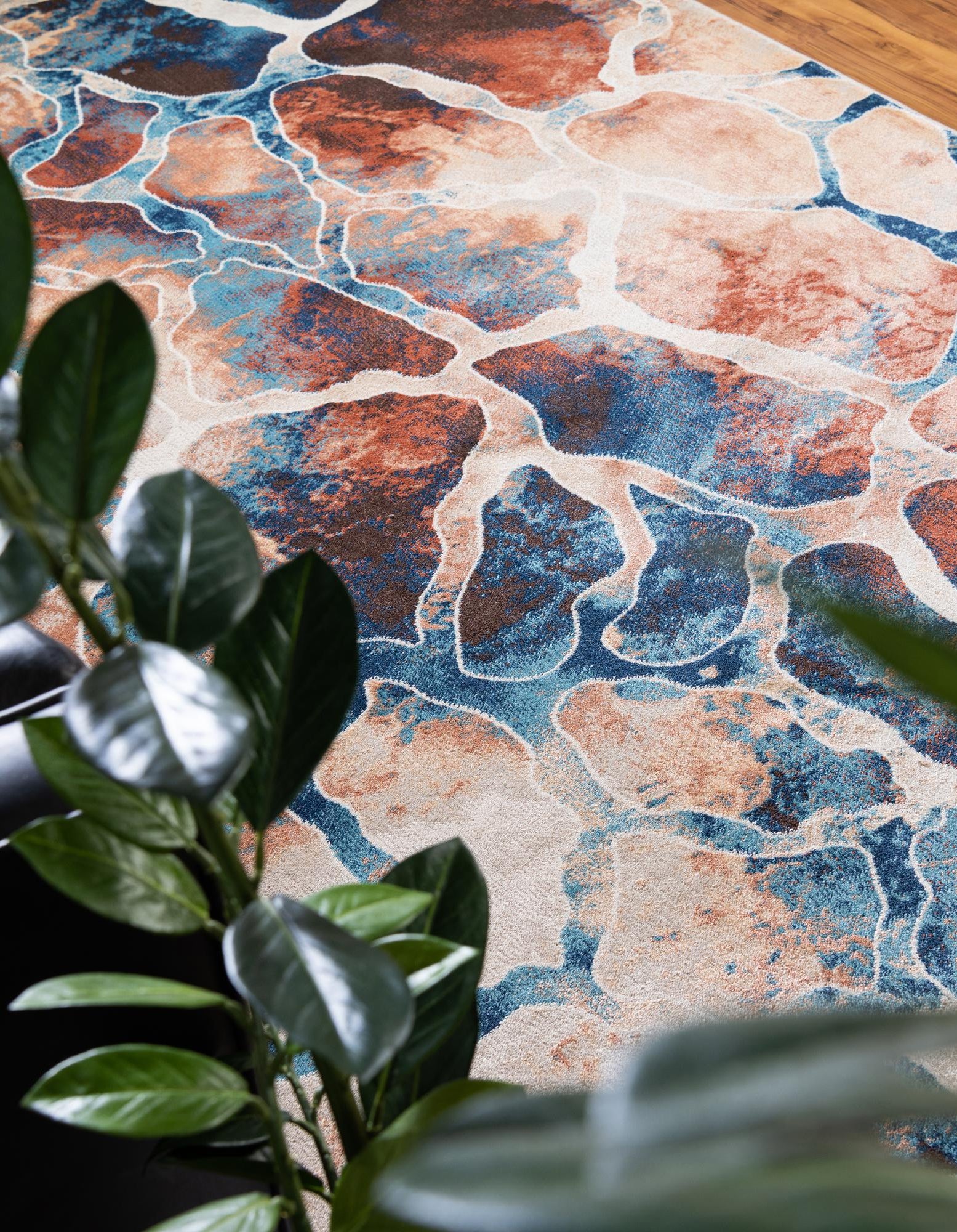 Brick Red 5' x 8' Gossamer Rug | Rugs.com