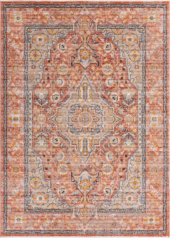 Brick Red 7' x 10' 2 Lola Rug | Rugs.com