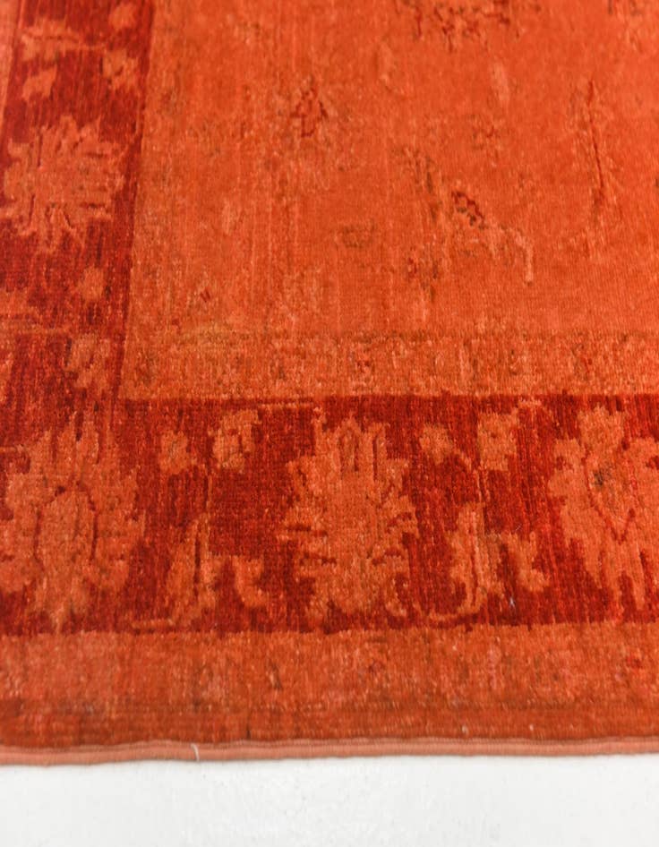 Detail image of  3' 5 x 4' 5  Hand Knotted Over-Dyed Ziegler Rug