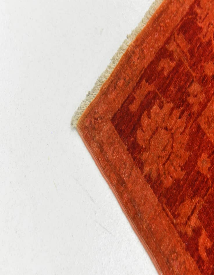 Detail image of  3' 5 x 4' 5  Hand Knotted Over-Dyed Ziegler Rug