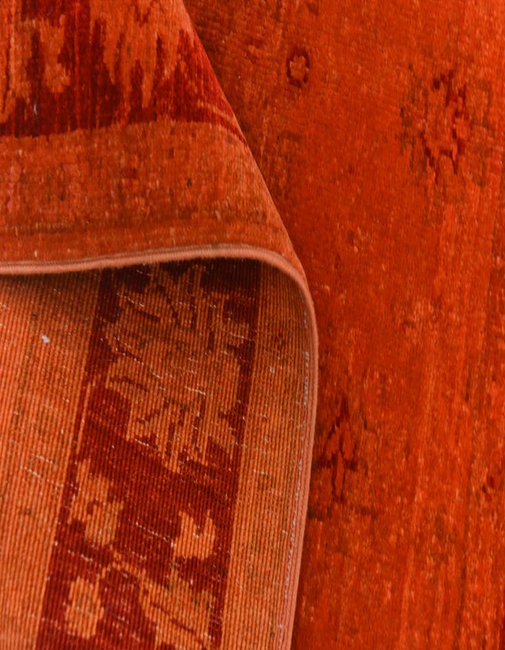 Detail image of  3' 5 x 4' 5  Hand Knotted Over-Dyed Ziegler Rug