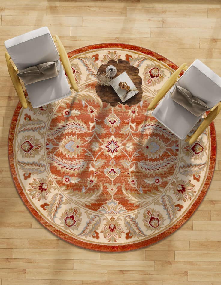 Detail image of  7' 10 x 7' 10 Aditi Round Rug
