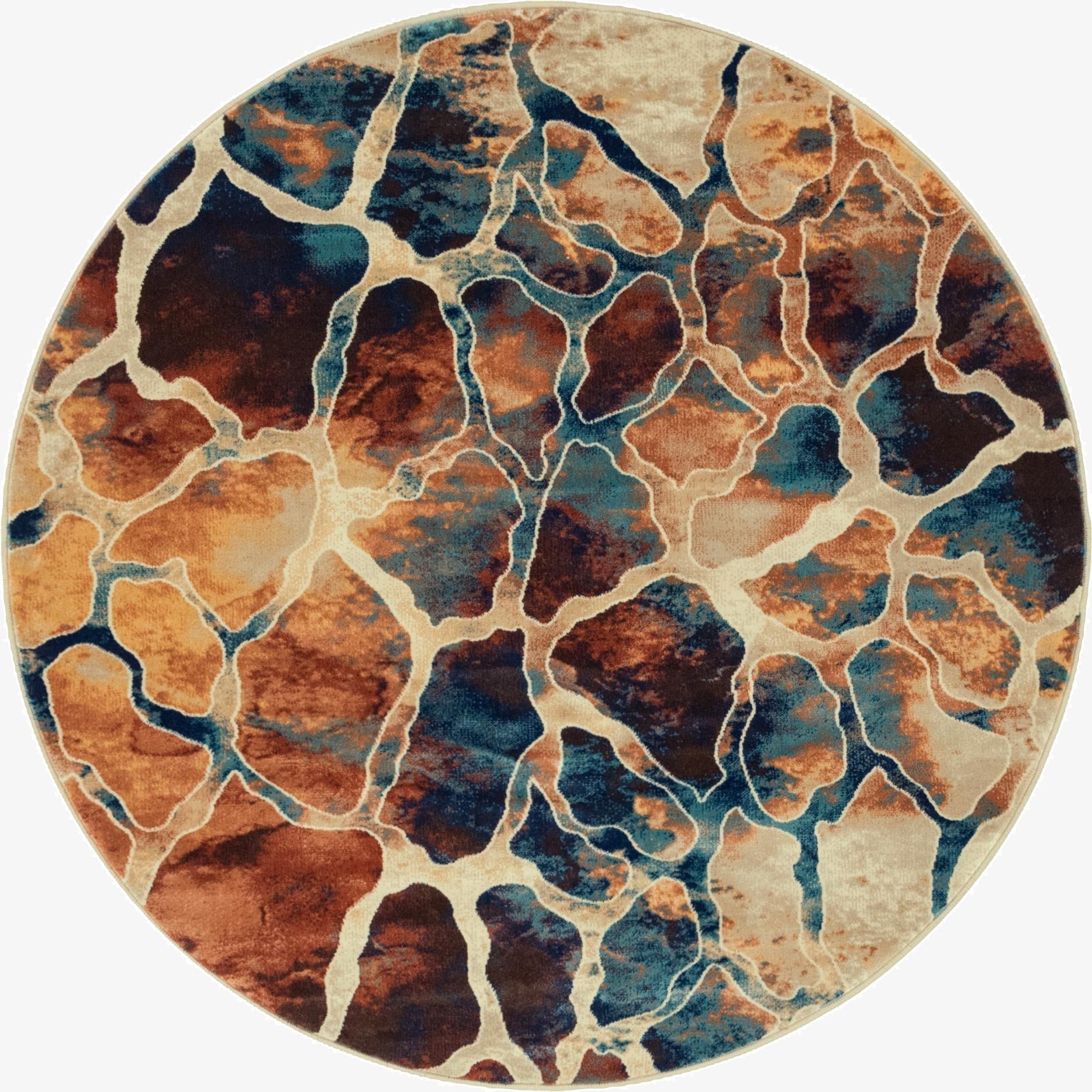  5' x 5' Gossamer Round Rug