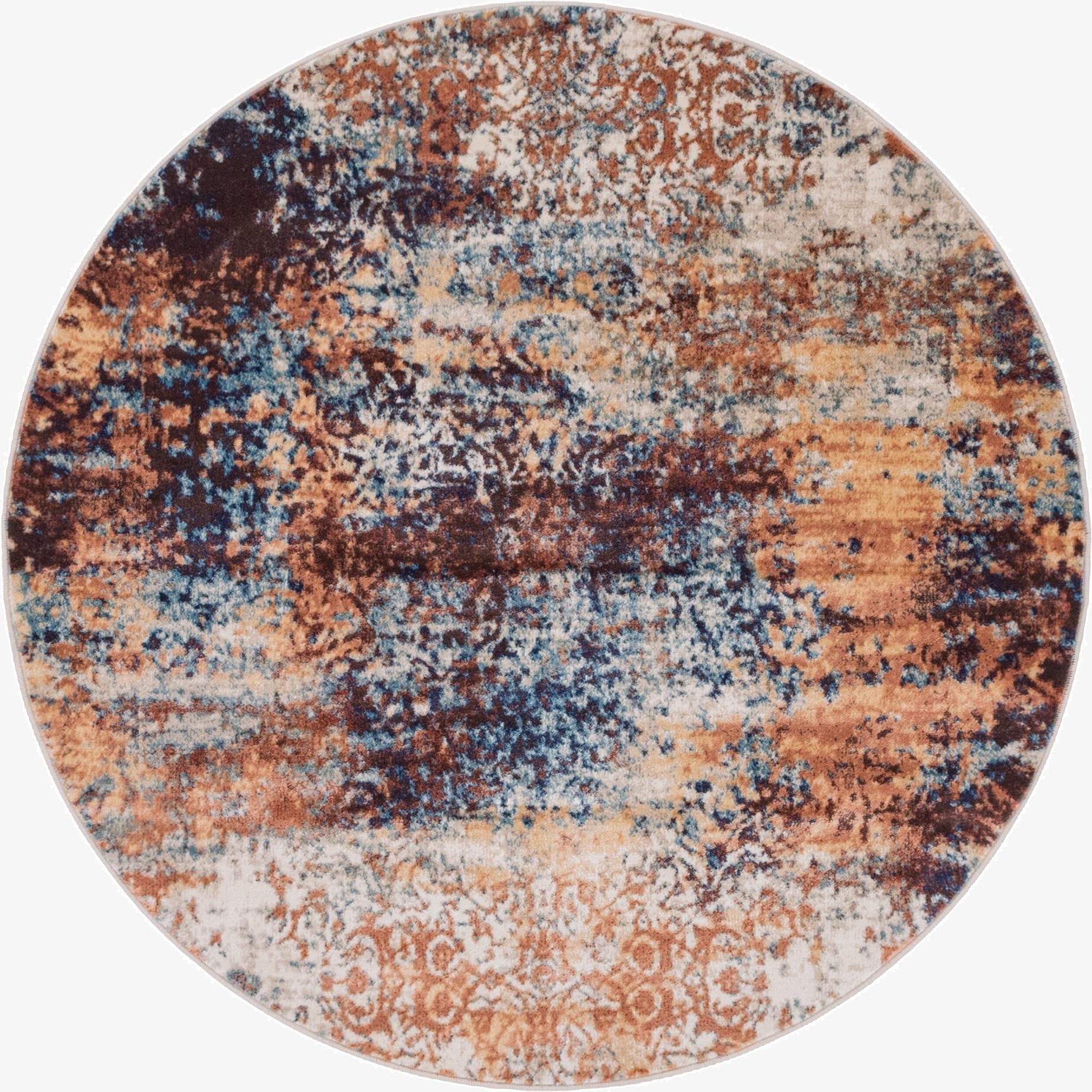  5' x 5' Gossamer Round Rug