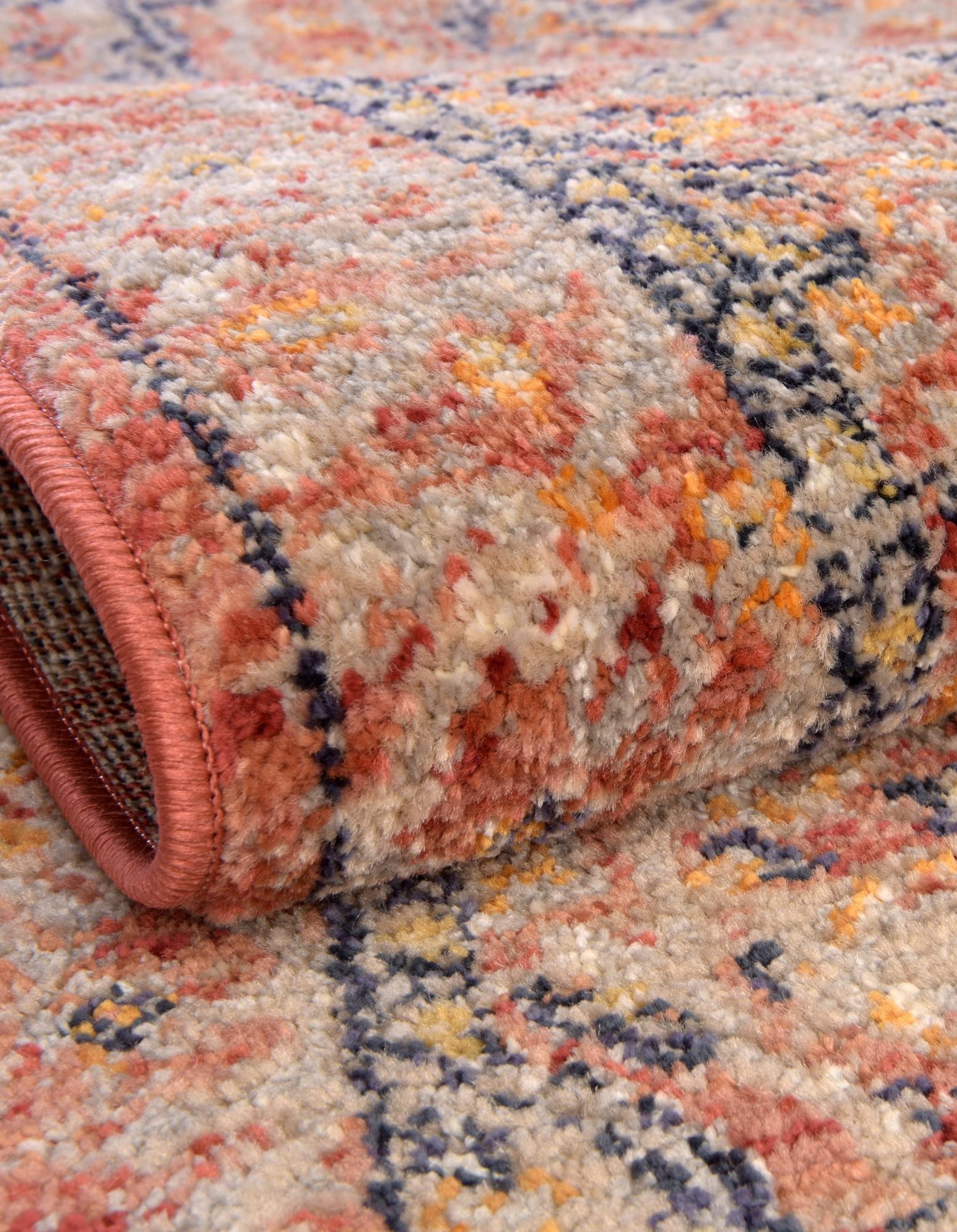 Brick Red 3' 3 x 3' 3 Lola Square Rug | Rugs.com