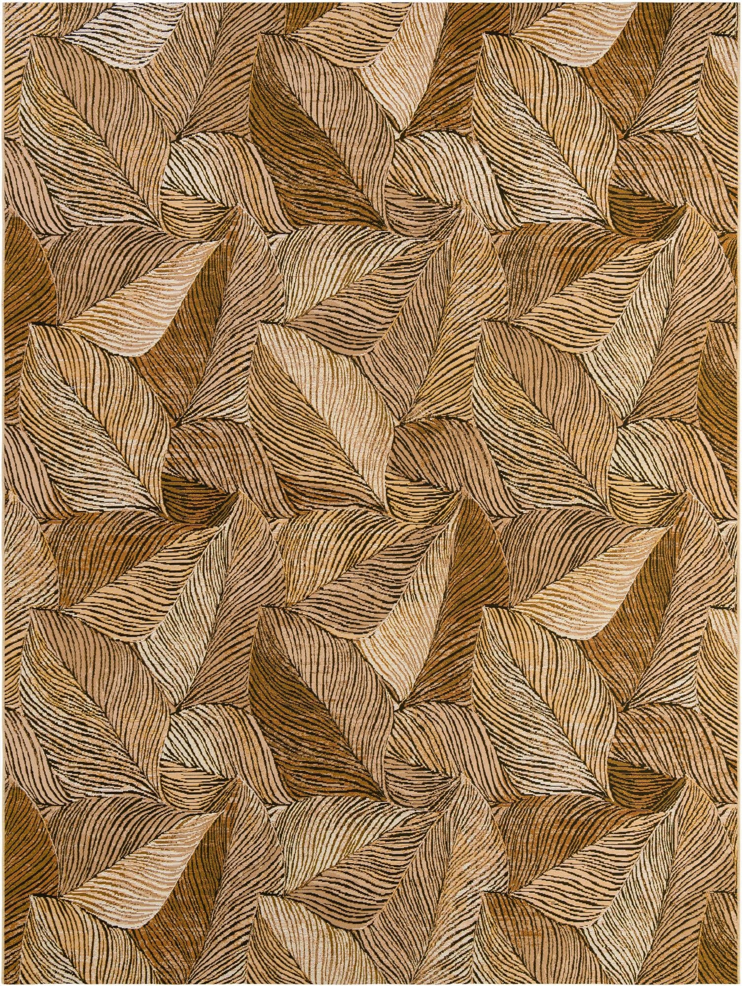  9' x 12'  Washable Botanical Indoor / Outdoor Rug