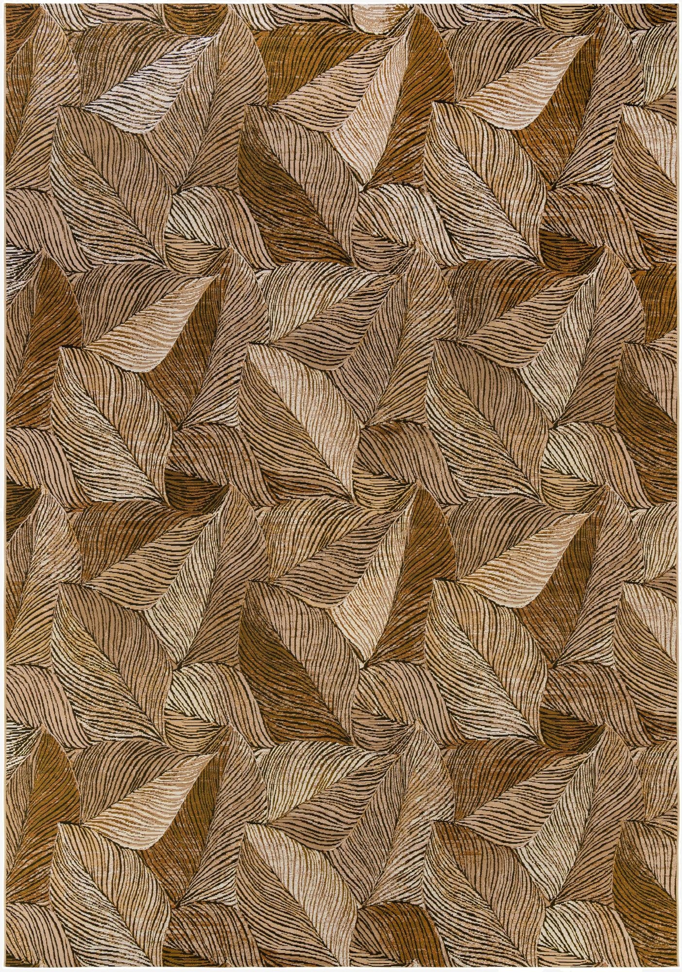  10' x 14'  Washable Botanical Indoor / Outdoor Rug