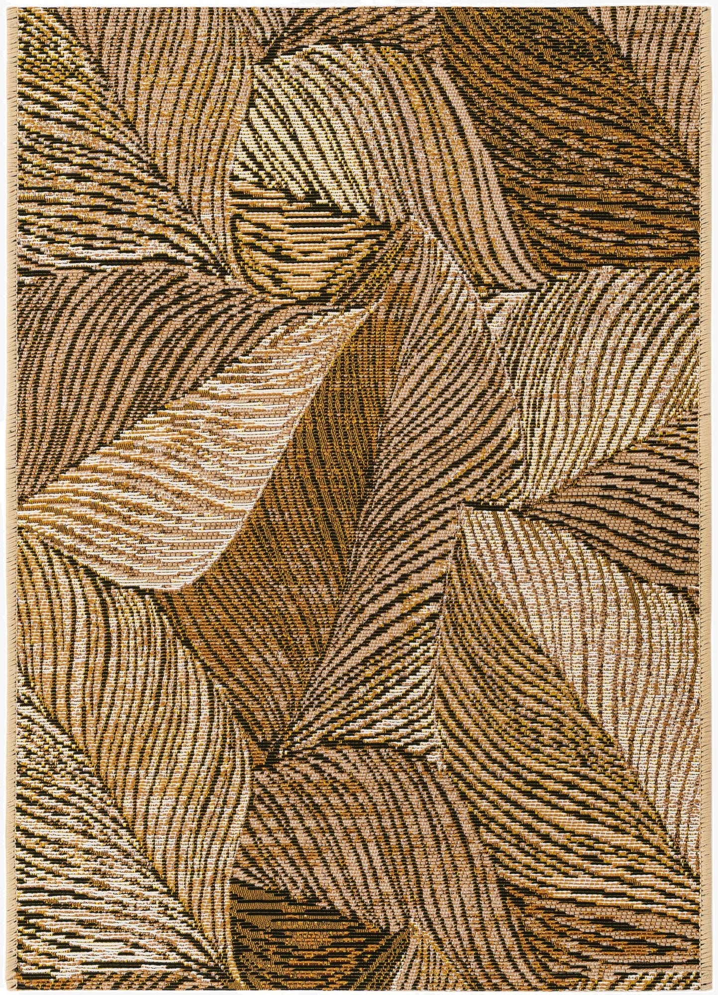  2' x 3'  Washable Botanical Indoor / Outdoor Rug