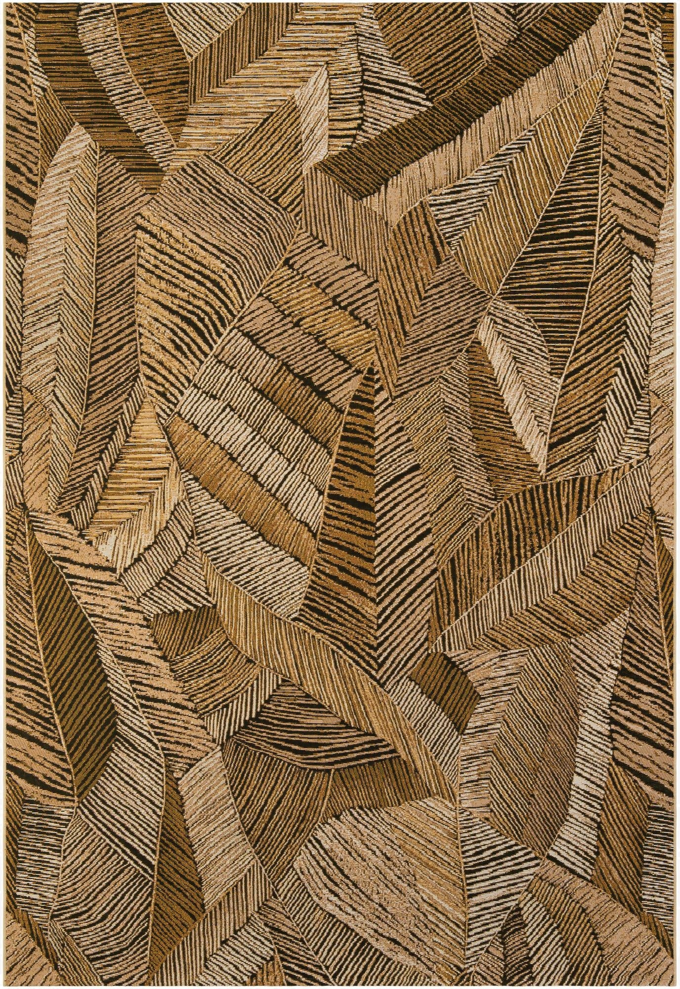  7' x 10'  Washable Botanical Indoor / Outdoor Rug