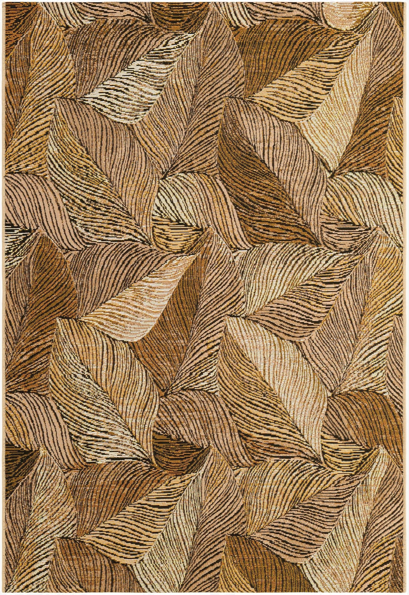  4' x 6'  Washable Botanical Indoor / Outdoor Rug