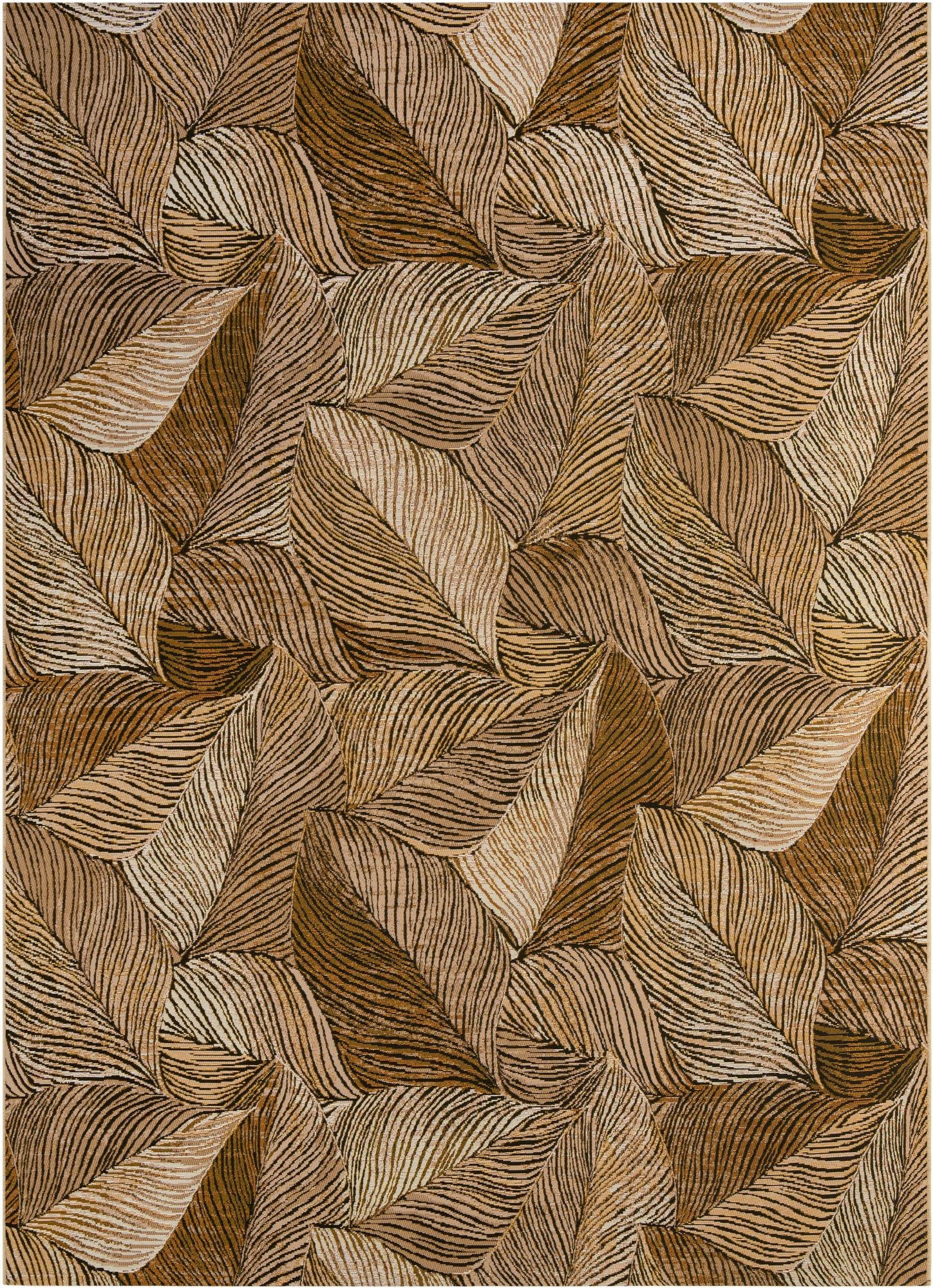  8' x 11'  Washable Botanical Indoor / Outdoor Rug