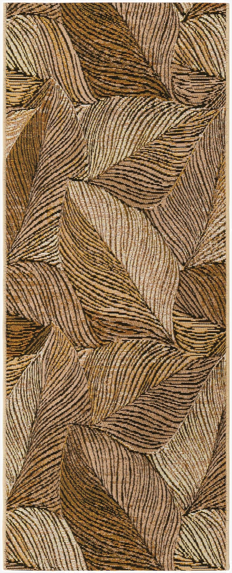  2' x 5'  Washable Botanical Indoor / Outdoor Runner Rug