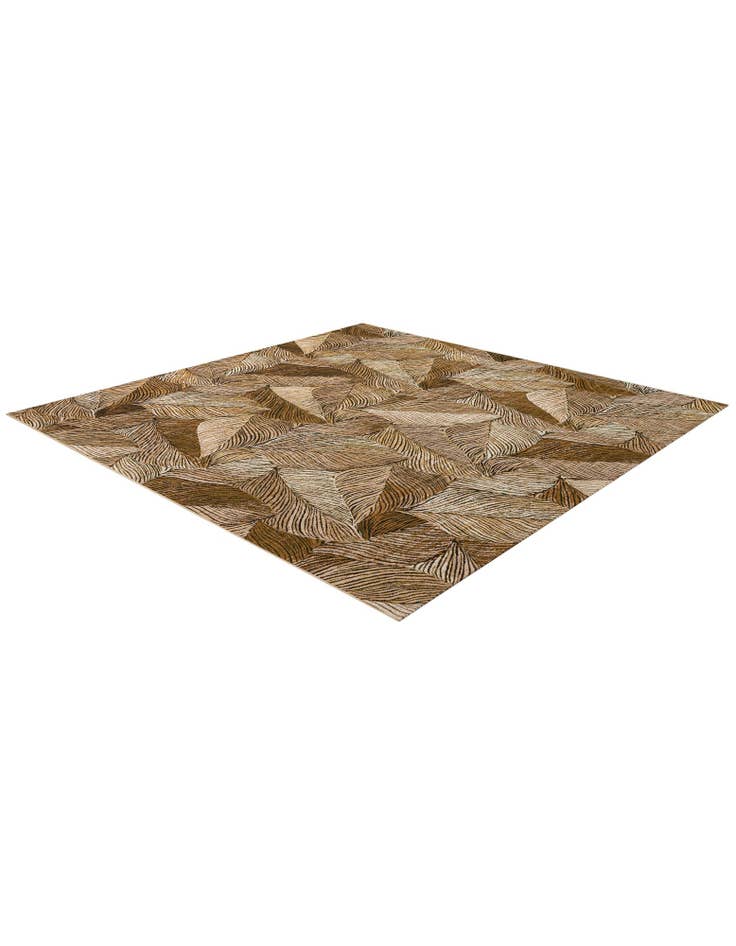 Detail image of  10' x 10'  Washable Botanical Indoor / Outdoor Square Rug