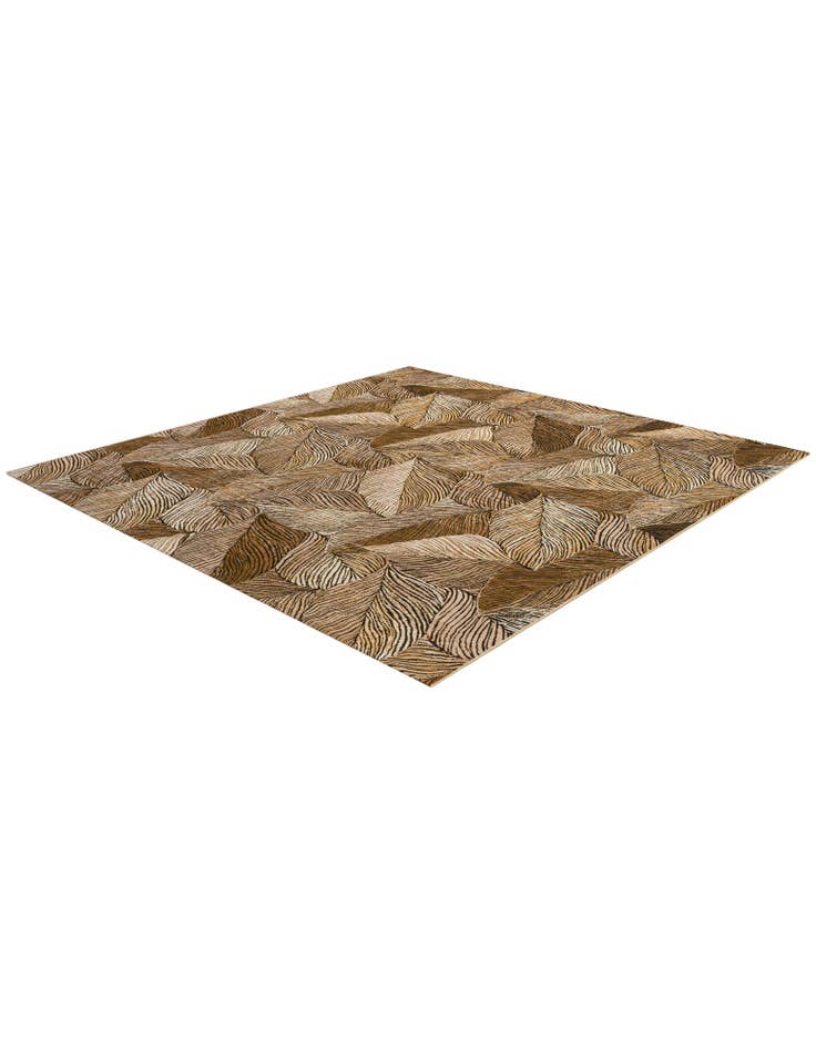 Detail image of  10' x 10'  Washable Botanical Indoor / Outdoor Square Rug