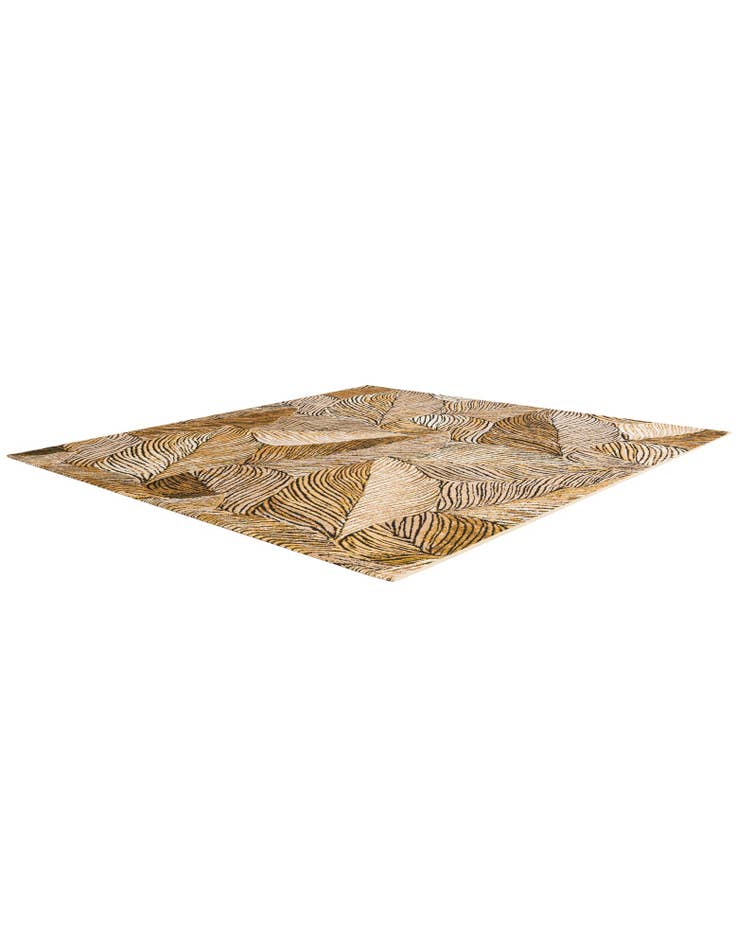 Detail image of  6' x 6'  Washable Botanical Indoor / Outdoor Square Rug