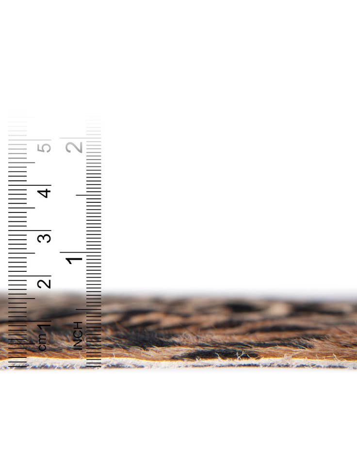 Detail image of  5' 7 x 6' 3 Cowhide Leather Rug