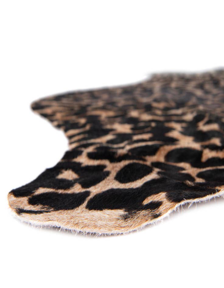 Detail image of  5' 7 x 6' 3 Cowhide Leather Rug