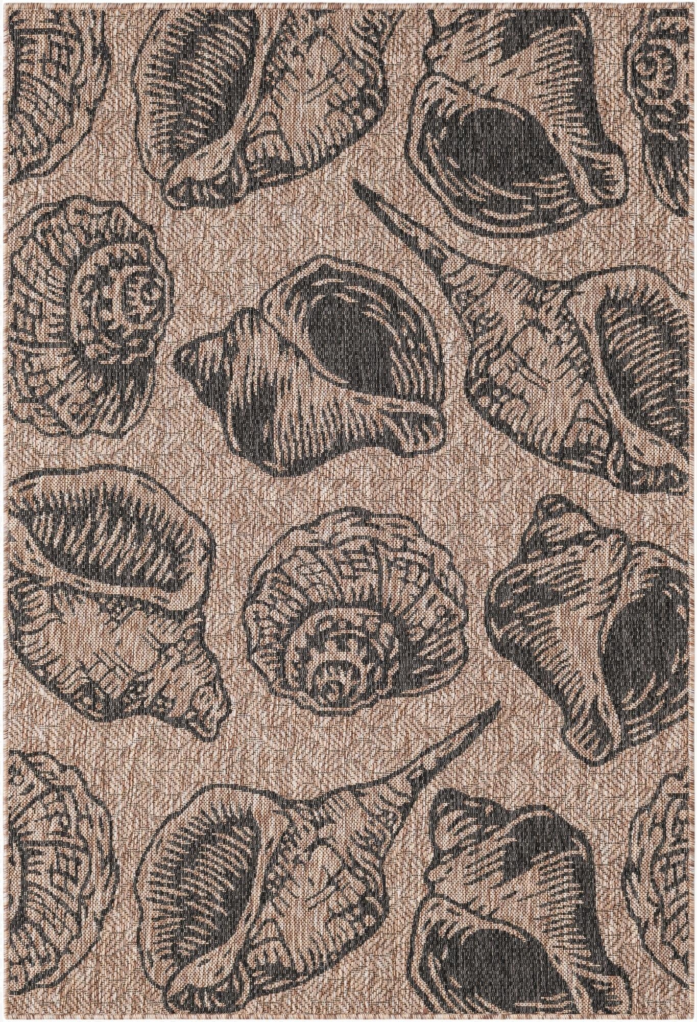  4' x 6'  Washable Coastal Indoor / Outdoor Rug