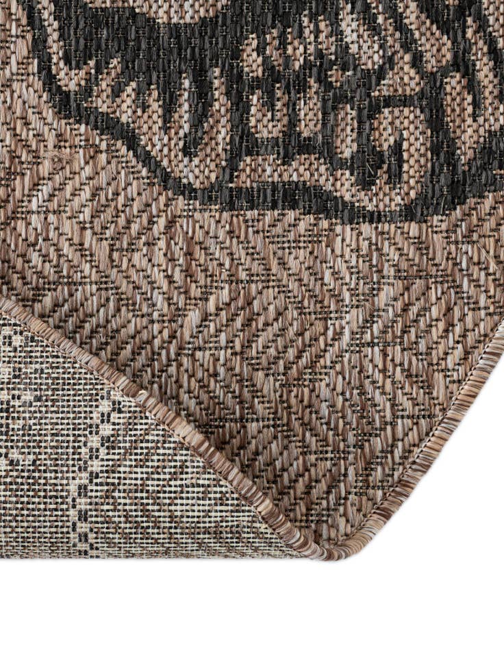 Detail image of  12' x 12'  Washable Coastal Indoor / Outdoor Round Rug