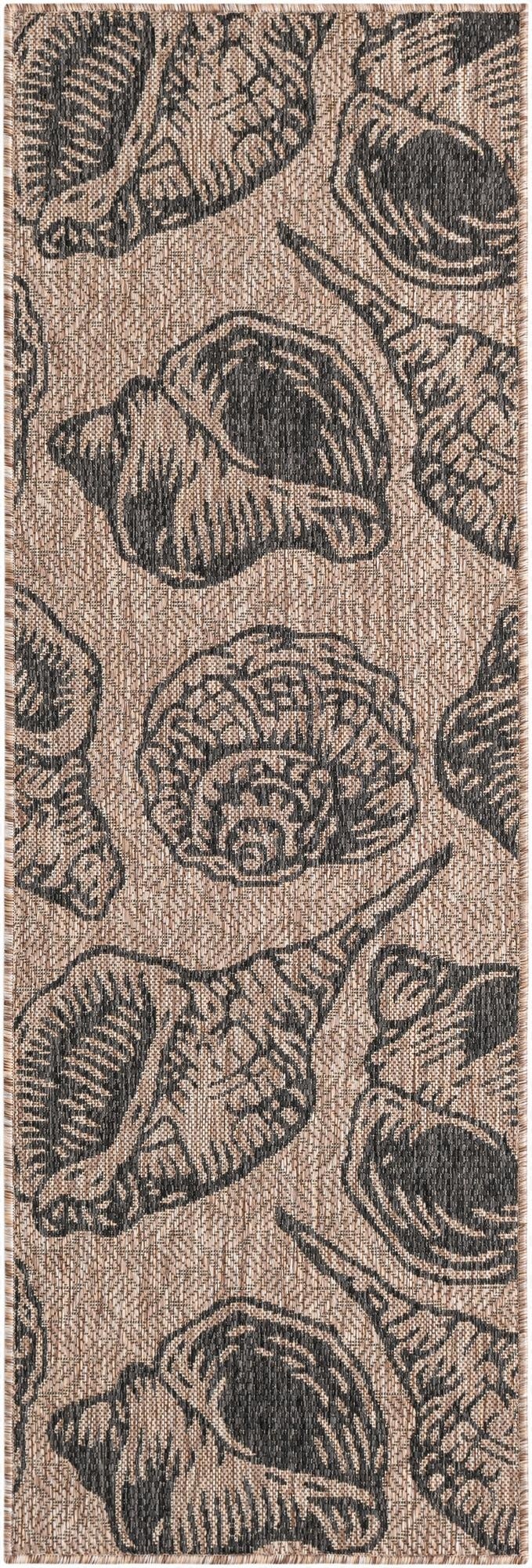  2' x 6'  Washable Coastal Indoor / Outdoor Runner Rug