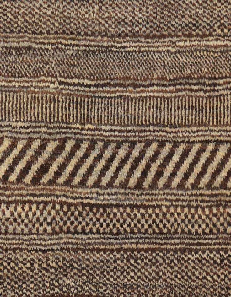 Detail image of  5' 6 x 8'  Hand Knotted Kashkuli Gabbeh Oriental Wool Rug