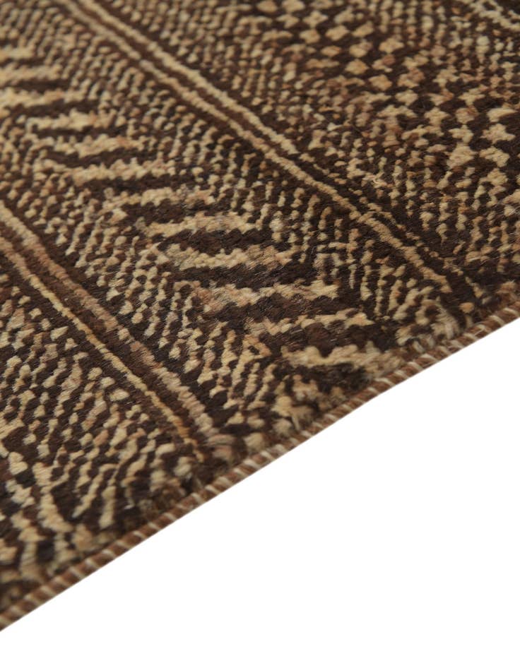 Detail image of  2' 3 x 4' 7  Hand Knotted Kashkuli Gabbeh Wool Runner Rug