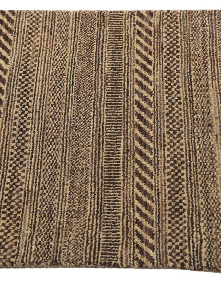 Detail image of  2' 1 x 4'  Hand Knotted Kashkuli Gabbeh Oriental Wool Runner Rug