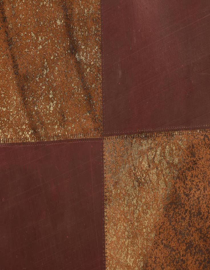 Detail image of  2' 1 x 3' 1 Cowhide Leather Rug
