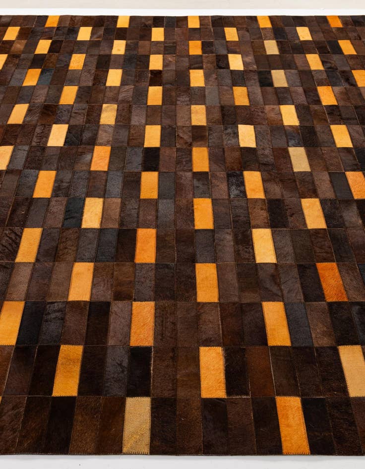 Detail image of  8' x 9' 10 Cowhide - Patchwork Rug