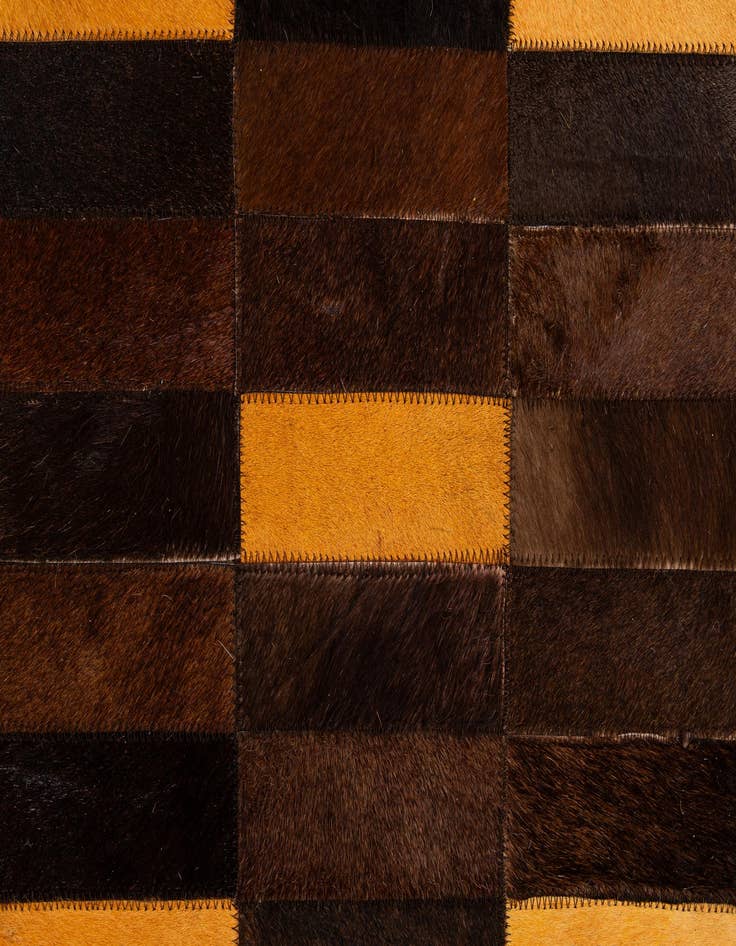 Detail image of  8' x 9' 10 Cowhide - Patchwork Rug