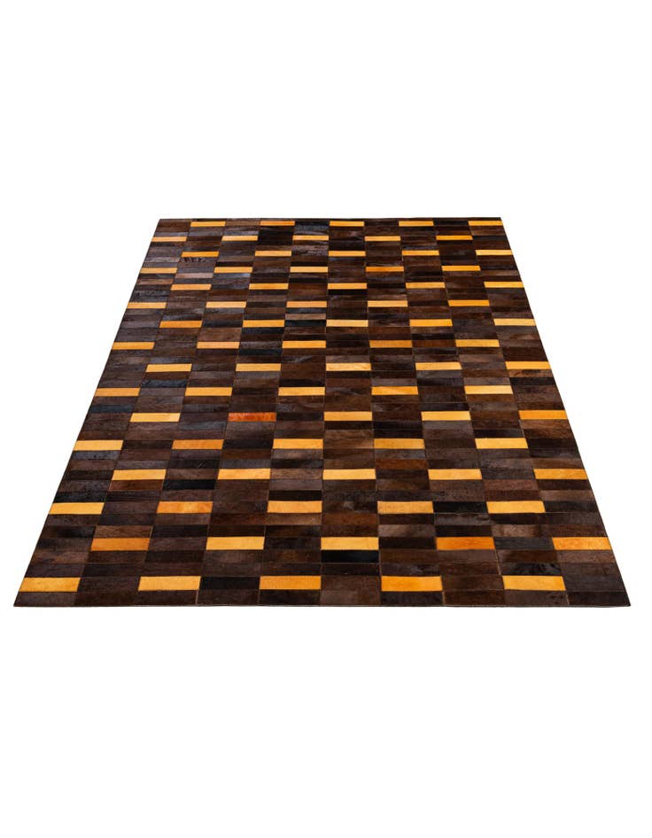 Detail image of  5' x 7' 11 Cowhide - Patchwork Rug