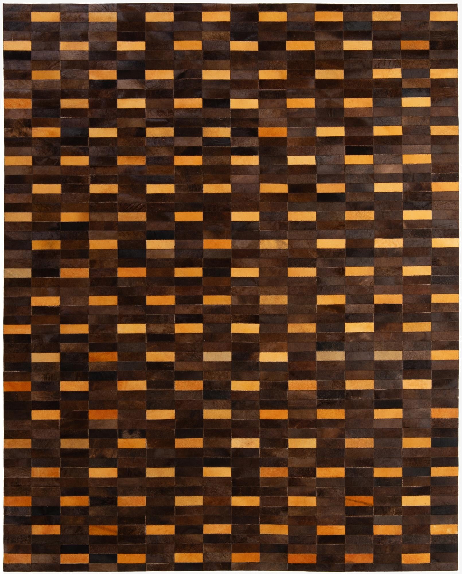  8' x 9' 10 Cowhide - Patchwork Rug