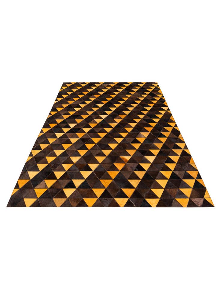 Detail image of  5' 1 x 8' Cowhide Stocks Rug