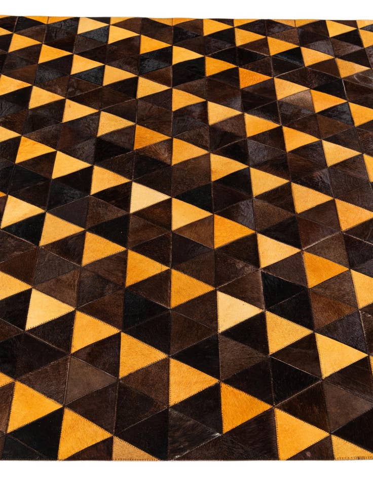 Detail image of  5' 1 x 8' Cowhide Stocks Rug