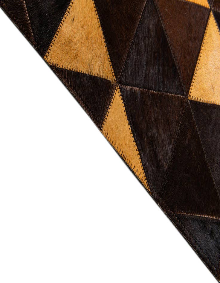Detail image of  5' 1 x 8' Cowhide Stocks Rug