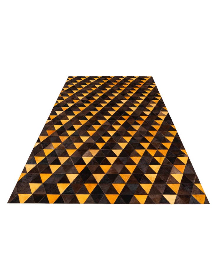 Detail image of  5' x 8' Cowhide Stocks Rug