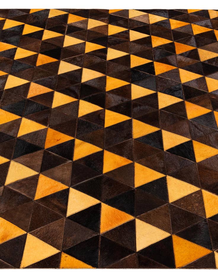 Detail image of  5' x 8' Cowhide Stocks Rug