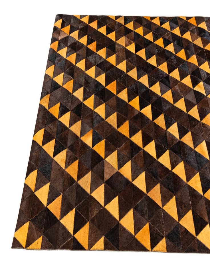 Detail image of  5' x 8' 1 Cowhide Stocks Rug