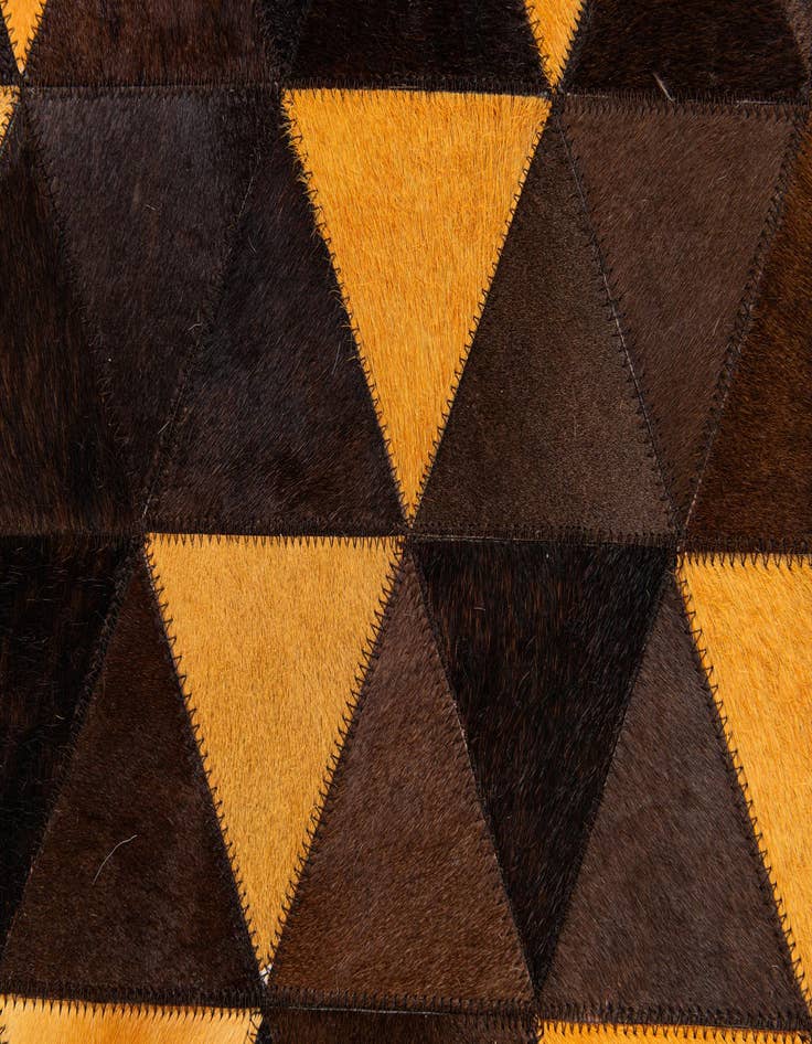Detail image of  5' x 8' 1 Cowhide Stocks Rug