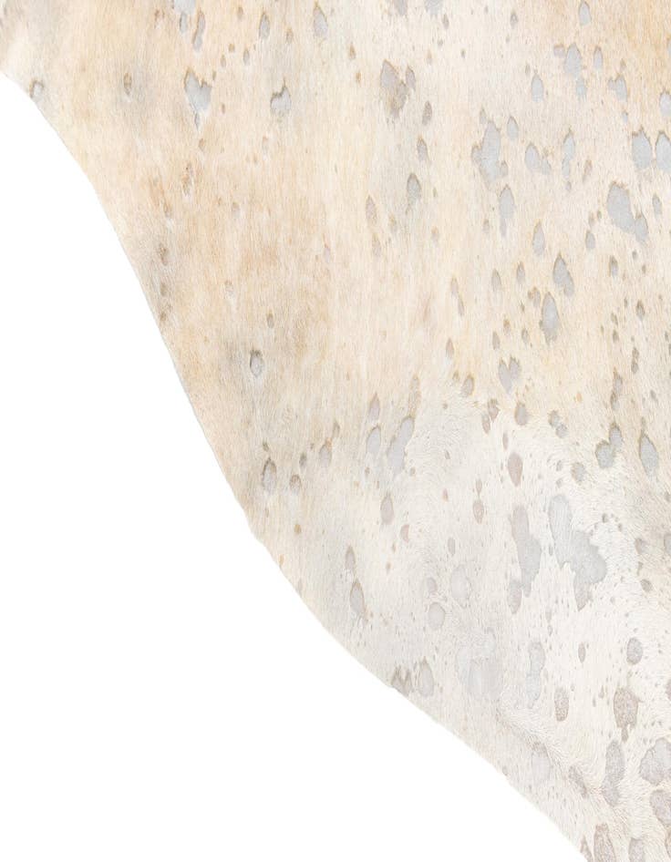 Detail image of  6' 7 x 7' 9 Cowhide Leather Freeform Rug