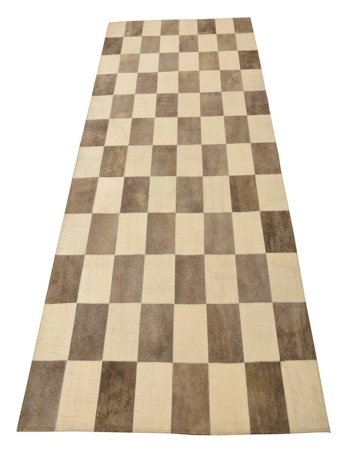 Detail image of  5' 2 x 8' Cowhide Leather Rug